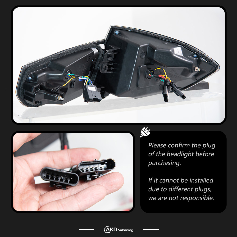 AKD LED taillights, high-brightness brake lights, and turn signals suitable for 2013-2018 BMW 3 Series F30 F35 models.