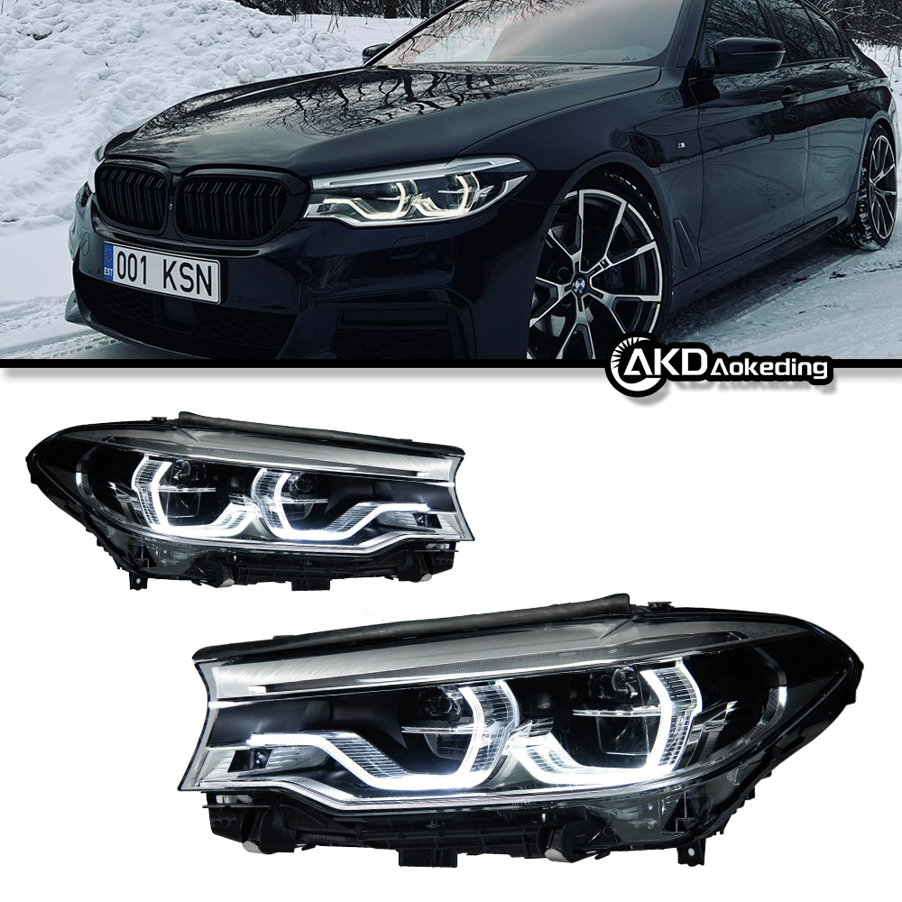 AKD Auto Styling Koplamp Voor for Bmw 5 Series G30 Spoon Headlights 2018-2020 525i 530i 535i G38 F90 Led Koplamp Drl Signaallamp Auto Accessoires