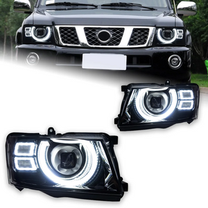 AKD Auto Styling Koplamp Voor Nissan Patrol Y61 Led Koplamp 2005-2022 Koplampen Y61 Drl Richtingaanwijzer Hoge Auto Accessoires