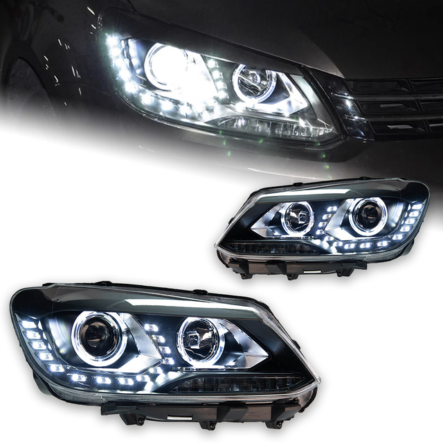 AKD Car Lights for VW Touran LED Headlight 2011-2015 Touran Head Lamp DRL Hid Bi Xenon low Beam Automotive Accessories