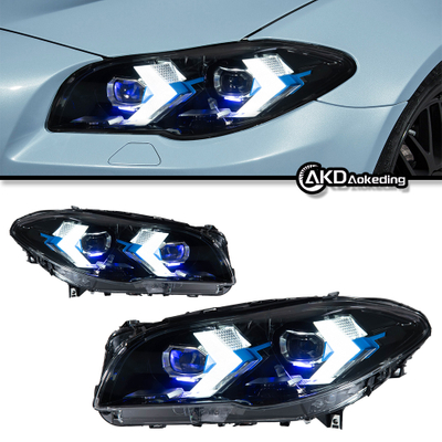 AKD Car Lights for BMW F10 2011-2017 5 Series 525i 530i LED Auto Headlight Assembly Upgrade Bifocal Lens Lamp Accessories