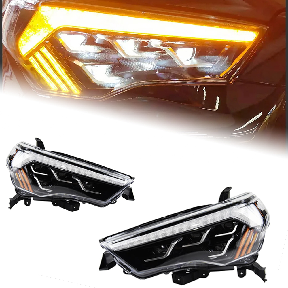 AKD ar Styling Head Lamp for 4 Runner Headlights 2014-2020 4Runner LED Headlight DRL Dynamic Signal projector lens auto Accessories