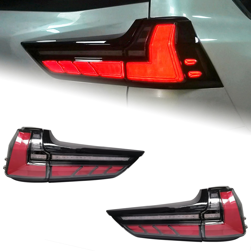 AKD Tail Lights Parts For Lexus LX570 2016-2019 Taillights Rear Lamp LED DRL Running Signal Brake Reversing Parking light Facelift