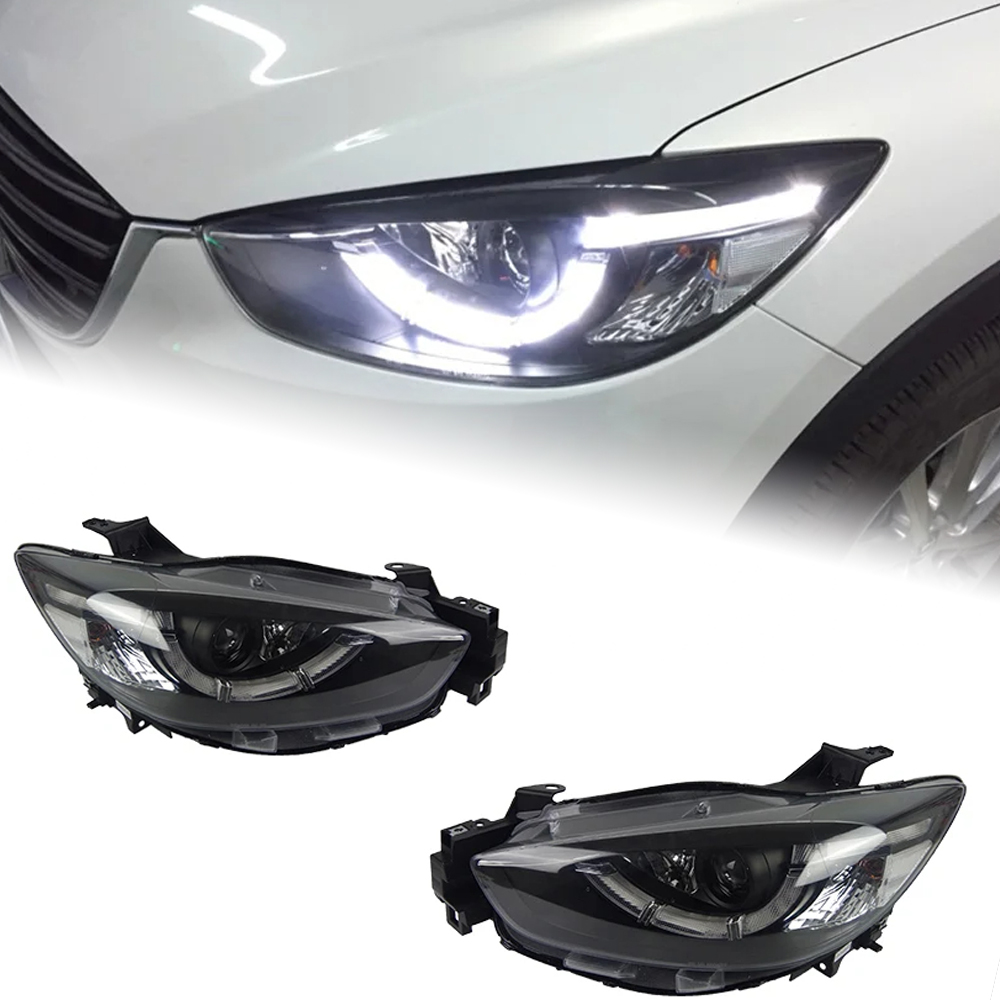 AKD Car Styling Head Lamp for Mazda CX-5 Headlights 2012-2016 CX5 LED Headlight Angel Eye LED DRL Hid Bi Xenon Auto Accessories