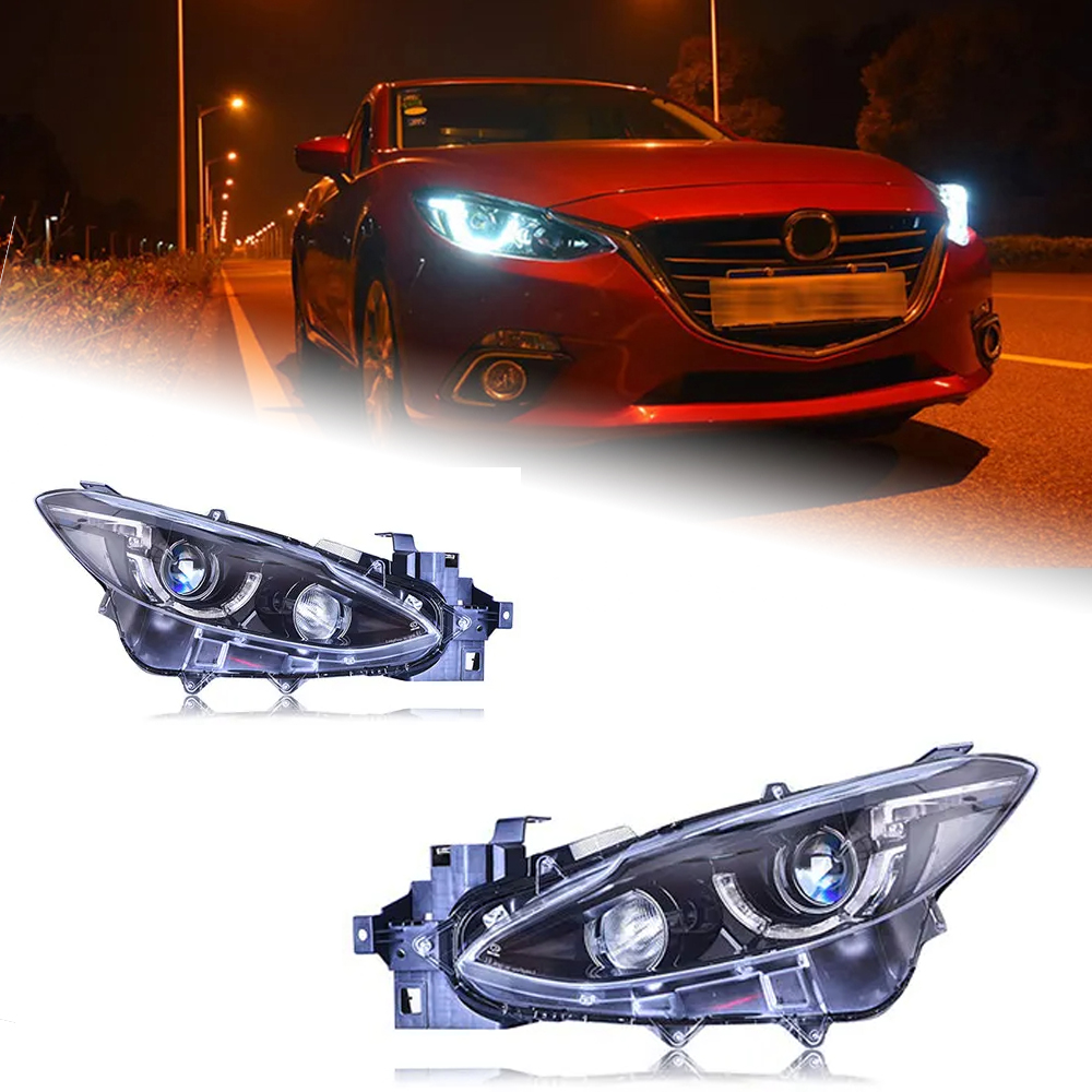 AKD Car Styling for Mazda 3 Axela LED Headlight 2014-2016 New Mazda3 LED DRL Hid Head Lamp Angel Eye Bi Xenon Accessories