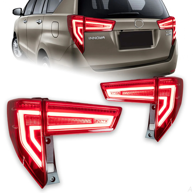 AKD Car Styling for Toyota Innova Tail Lights 2016-2019 Innova Tail Lamp LED DRL Dynamic Signal Brake Reverse auto Accessories