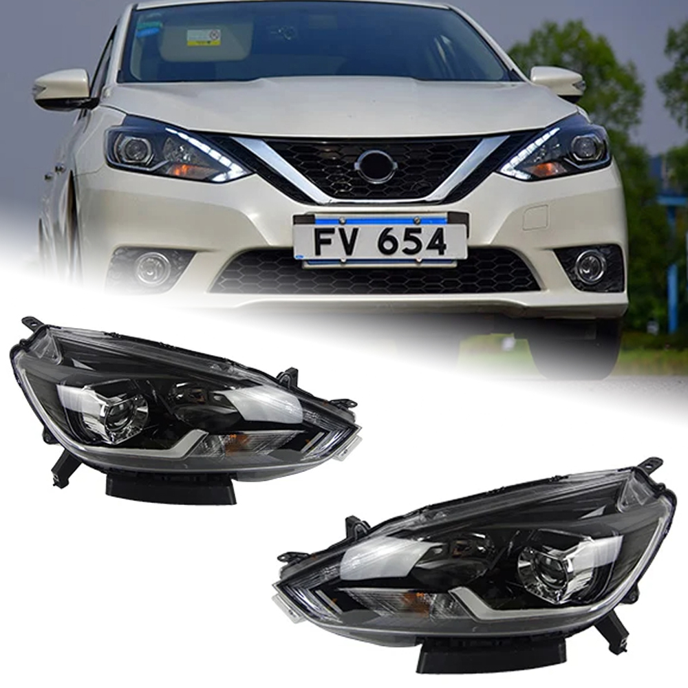 AKD Car Styling for Nissan Sylphy Headlights 2016 New Sentra LED Headlight DRL Hid Option Head Lamp Angel Eye Beam Accessories