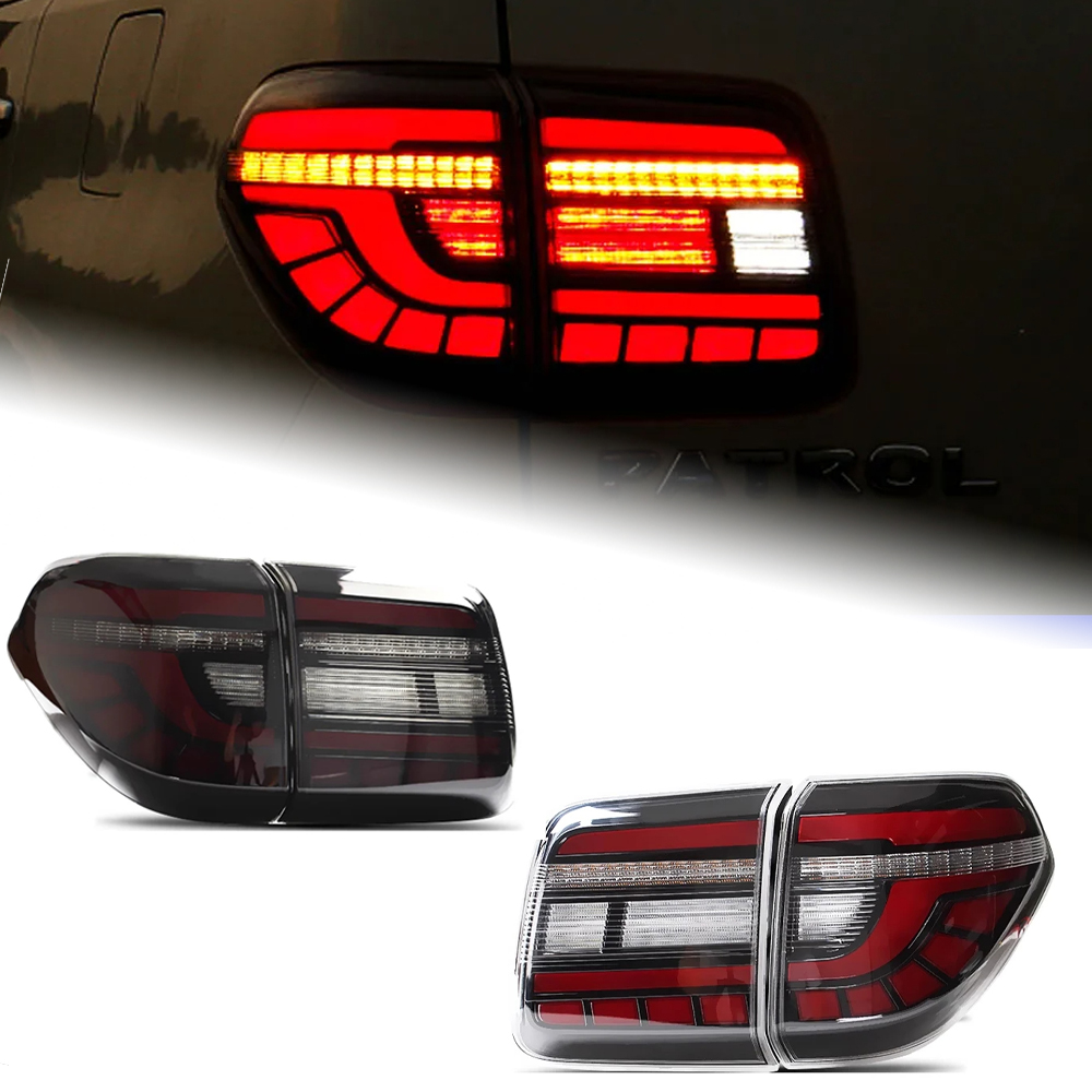 AKD Car Styling Tail Lamp for Patrol Tail Lights 2012-2019 Tourle LED Tail Light Rear DRL Dynamic Signal Reverse Auto Accessories