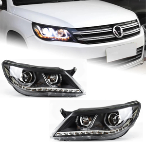 AKD Car Styling for VW Tiguan LED Headlight 2007-2012 Tiguan Headlight DRL Head Lamp Angel Eye Hid Option Bi Xenon Auto Accessories