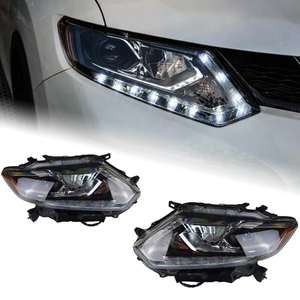 AKD Car Styling Head Lamp for Nissan X-trail Headlights 2014 Rouge LED Headlight Orignal Design DRL Hid Option Beam Accessories