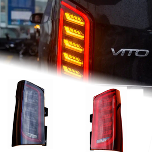 AKD Car Styling Tail Lamp for Vito Tail Lights 2014-2021 V260 LED Tail Light W447 DRL Dynamic Signal Brake Reverse auto Accessories