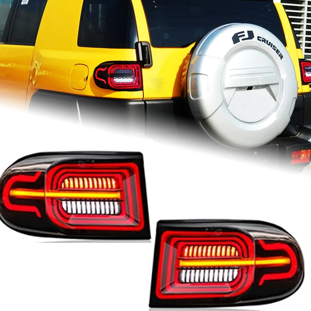 AKD Car Styling Head Lamp for Toyota FJ Cruiser LED Tail Light 2007-2020 FJ Cruiser Rear Fog Brake Turn Signal Auto Accessories