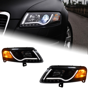 AKD Car Styling for A6 Headlights 2005-2011 A6 C5 C6 Taiwan Sonar LED Headlight LED DRL Hid Bi Xenon Head Lamp Auto Accessories