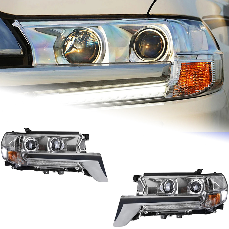 AKD Car Styling Head Lamp for Toyota Land Cruiser Headlights 2016-2019 LC200 LED Headlight DRL Hid Bi Xenon Auto Accessories