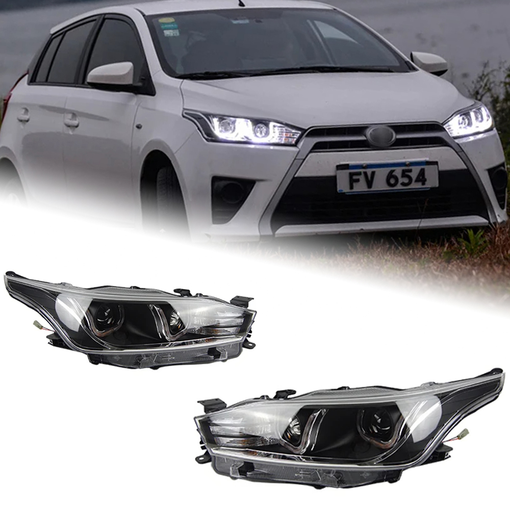 AKD Car Styling Head Lamp for Toyota Yaris Headlights 2013-2016 Yaris L LED Headlight LED DRL Hid Bi Xenon Auto Accessories