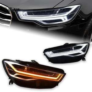 AKD Head Light For Audi A6 C7 LED Headlights 2012-2018 A6L Head Lamp Car Styling DRL Signal Projector Lens Automotive Accessorie