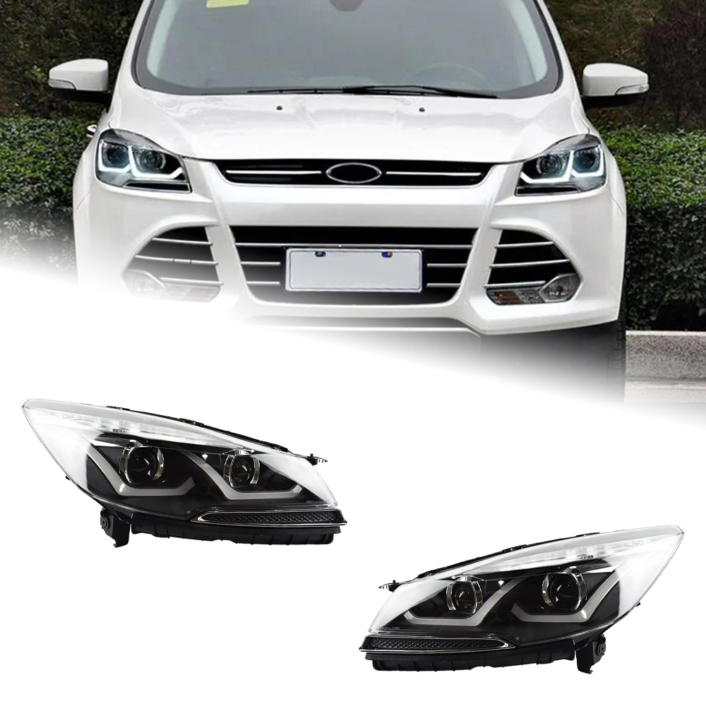 AKD Car Styling for Ford Escape Kuga Headlight 2014-2016 Kuga LED Headlight DRL Hid Head Lamp Angel Eye Bi Xenon Beam Accessories