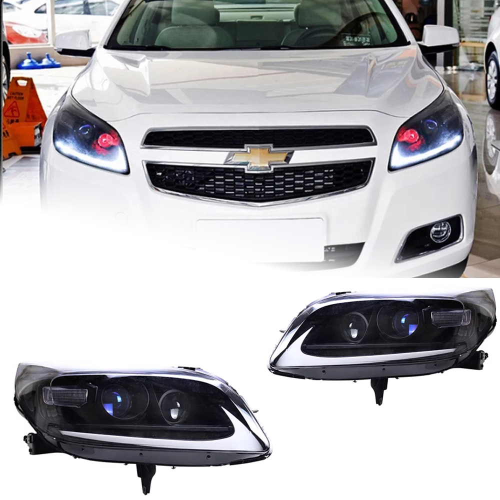 AKD Head Lamp for Chevrolet Malibu LED Headlight 2012-2016 Headlights Malibu DRL Turn Signal High Beam Angel Eye Projector Lens