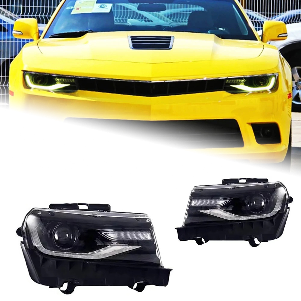 AKD Car Styling Head Lamp for Chevrolet Camaro Headlights 2014-2015 Camaro LED Headlight DRL Hid Bi Xenon Auto Accessories