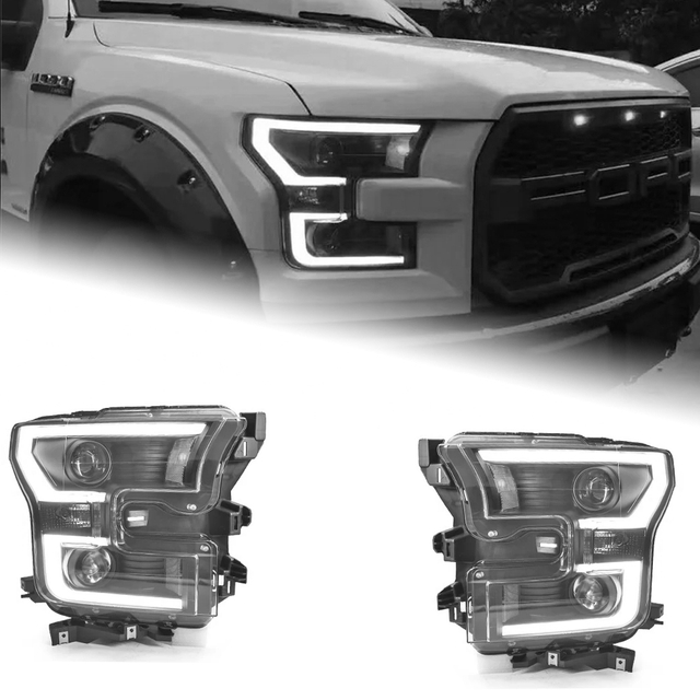 AKD Car Lights for Ford Raptor Tremor F150 2015-2019 F-150 Pick-up LED Auto Headlight Upgrade Bicofal Lens Signal Lamp Accessories