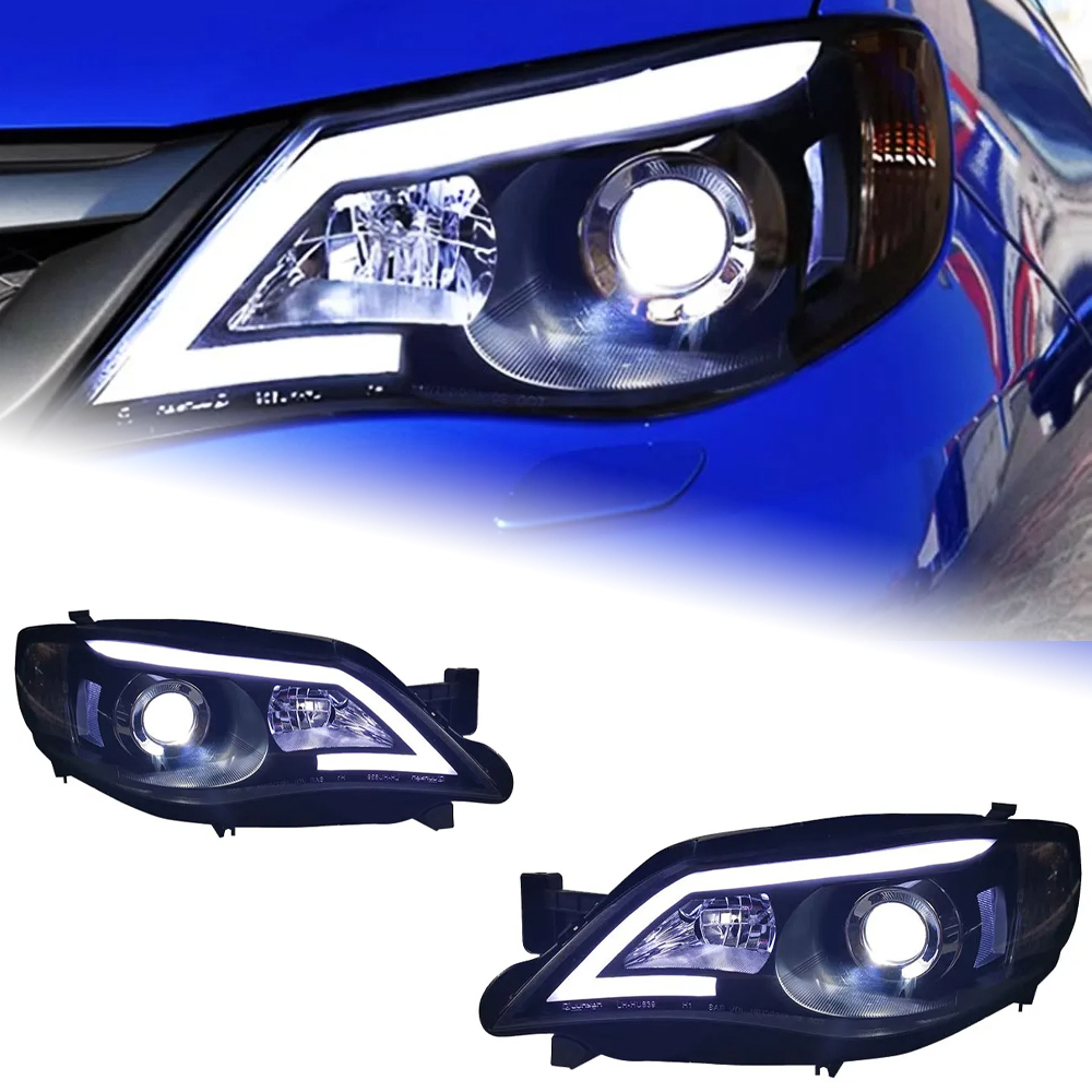 AKD Head Lamp for Subaru Impreza WRX LED Headlight 2008-2014 Headlights WRX DRL Turn Signal High Beam Angel Eye Projector Lens