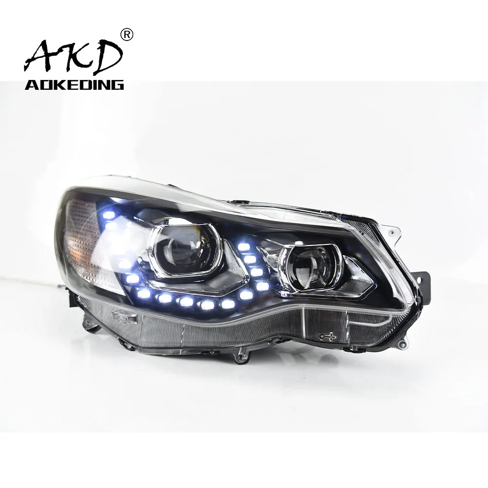 AKD Car Lights For Subaru XV 2011-2017 Impreza LED Headlights DRL Dynamic Turn Signal Lamp Tears Eyes Xenon Double Lens Accessories Upgrade