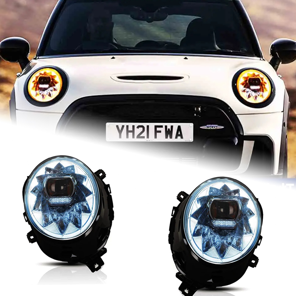 AKD Car Lights For F56 Mini Cooper F55 2014-2021 LED Auto Headlights Assembly Upgrade Bentley Design Dynamic Signal Lamp Accessories