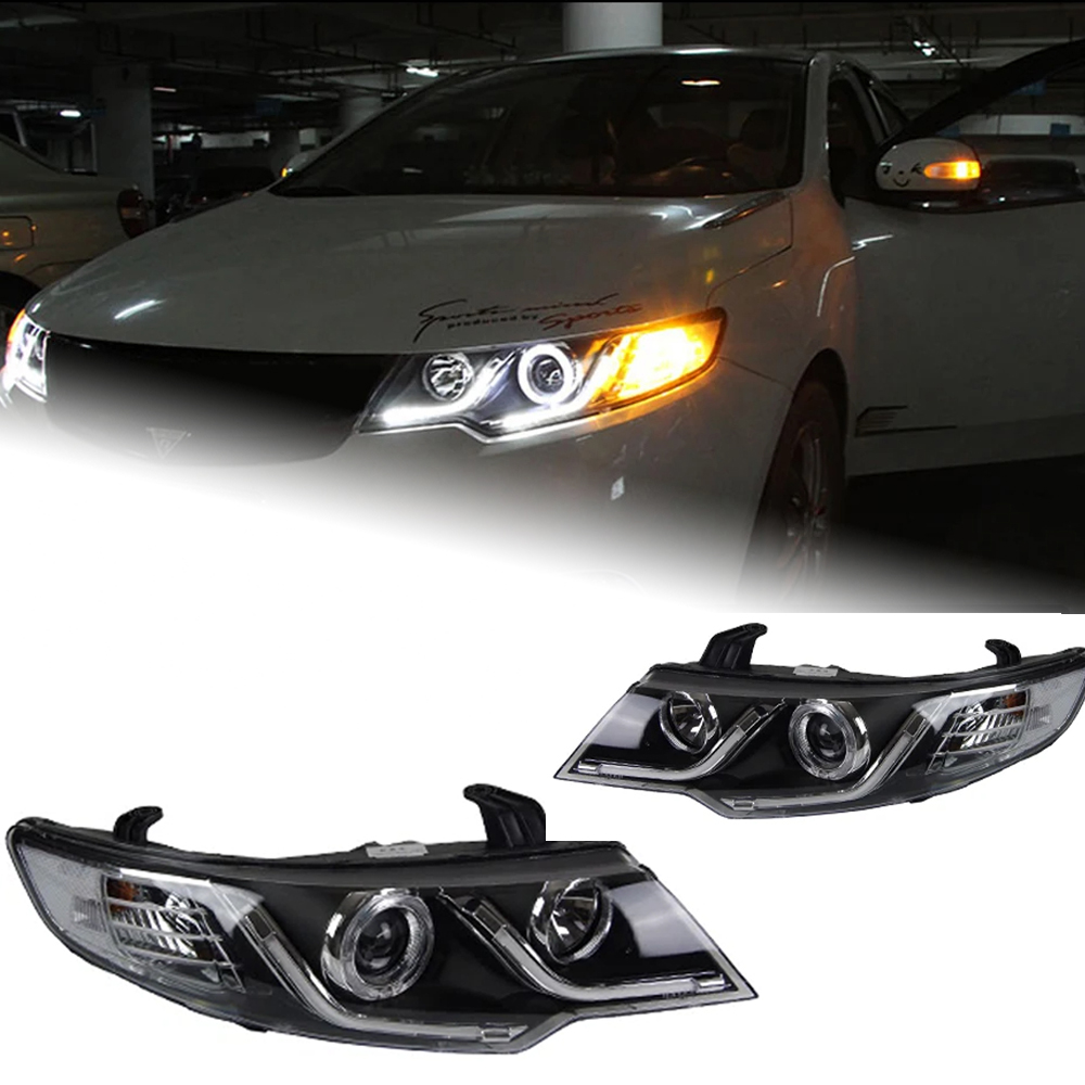 AKD Car Styling Head Lamp for Kia Forte Headlights 2009-2015 Forte Coupe LED Headlight LED DRL Hid Bi Xenon Auto Accessories