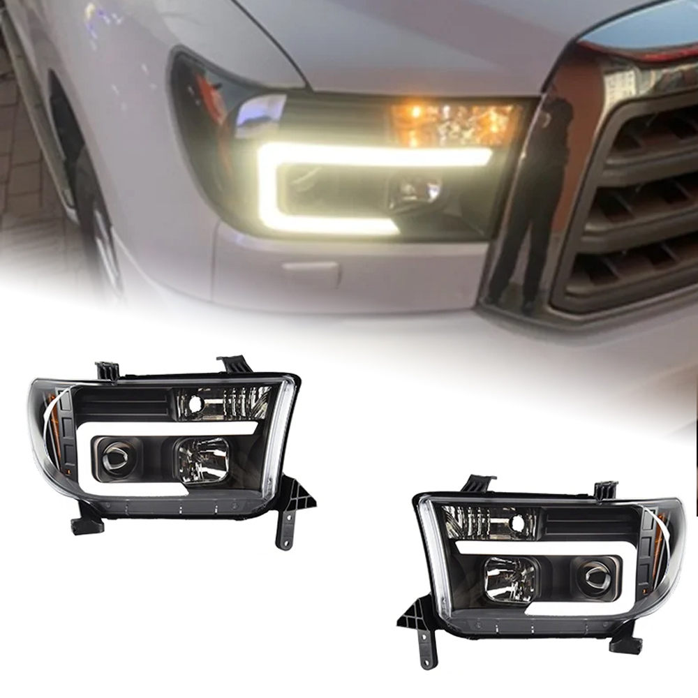 AKD Car Styling for Toyota Tundra Headlights 2007-2013 Tundra LED Headlight DRL High Low Beam LED Xenon Head Lamp Accessories