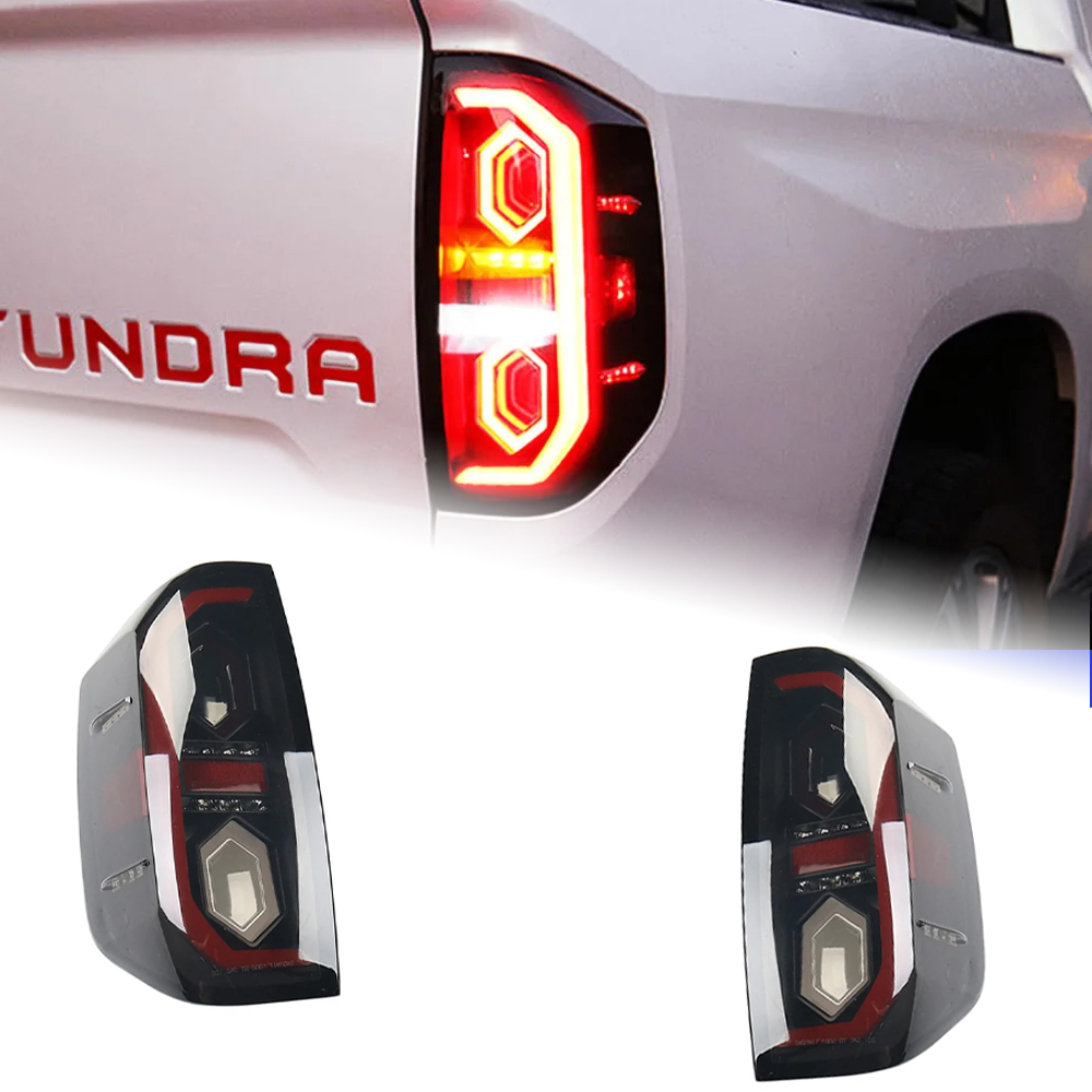 AKD Tail Lamp for Toyota Tundra LED Tail Light 2014-2019 Tundra Rear Fog Brake Turn Signal Automotive Accessories