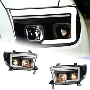 AKD Head Lamp for Toyota Tundra LED Headlight 2007-2013 Headlights Sequoia DRL Turn Signal High Beam Angel Eye Projector Lens