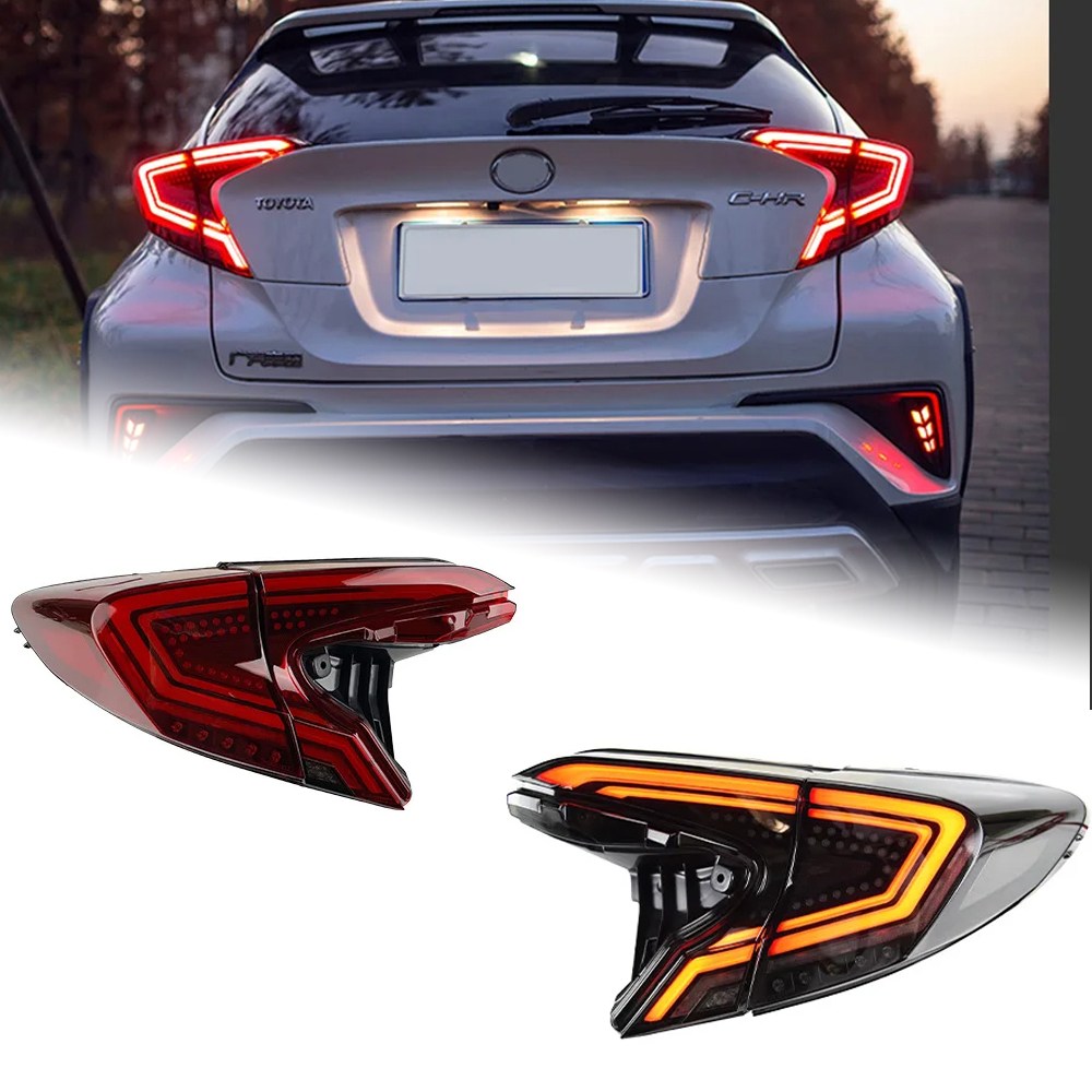 AKD Car Styling Tail Lamp for Toyota C-HR Tail Lights 2018-2021 CHR LED Rear Lamp DRL Dynamic Signal Brake auto Accessories