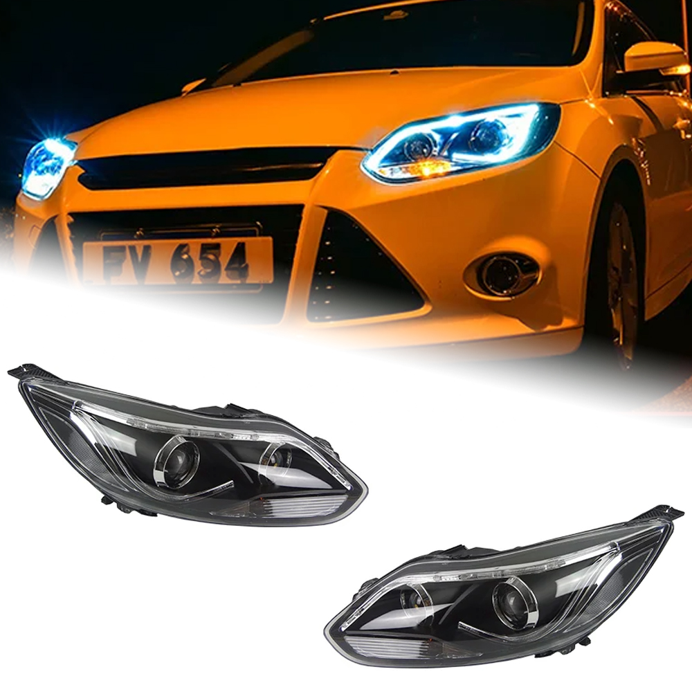 AKD Car Styling for Ford Focus Headlights 2012-2014 Focus 3 LED Headlight DRL Hid Head Lamp Angel Eye Bi Xenon Beam Accessories