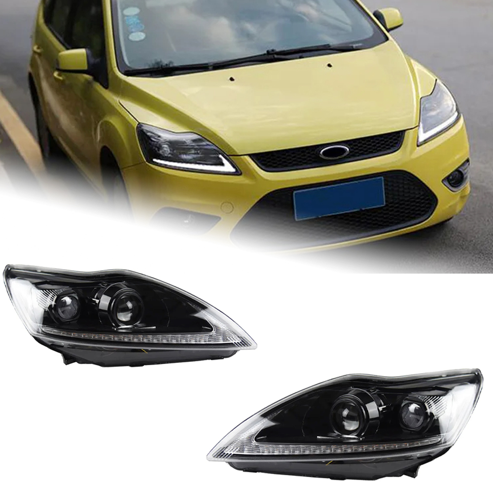 AKD Car Styling for Ford Focus Headlights 2009-2011 Focus 2 LED Headlight Dynamic Signal Led Drl Hid Bi Xenon Auto Accessories