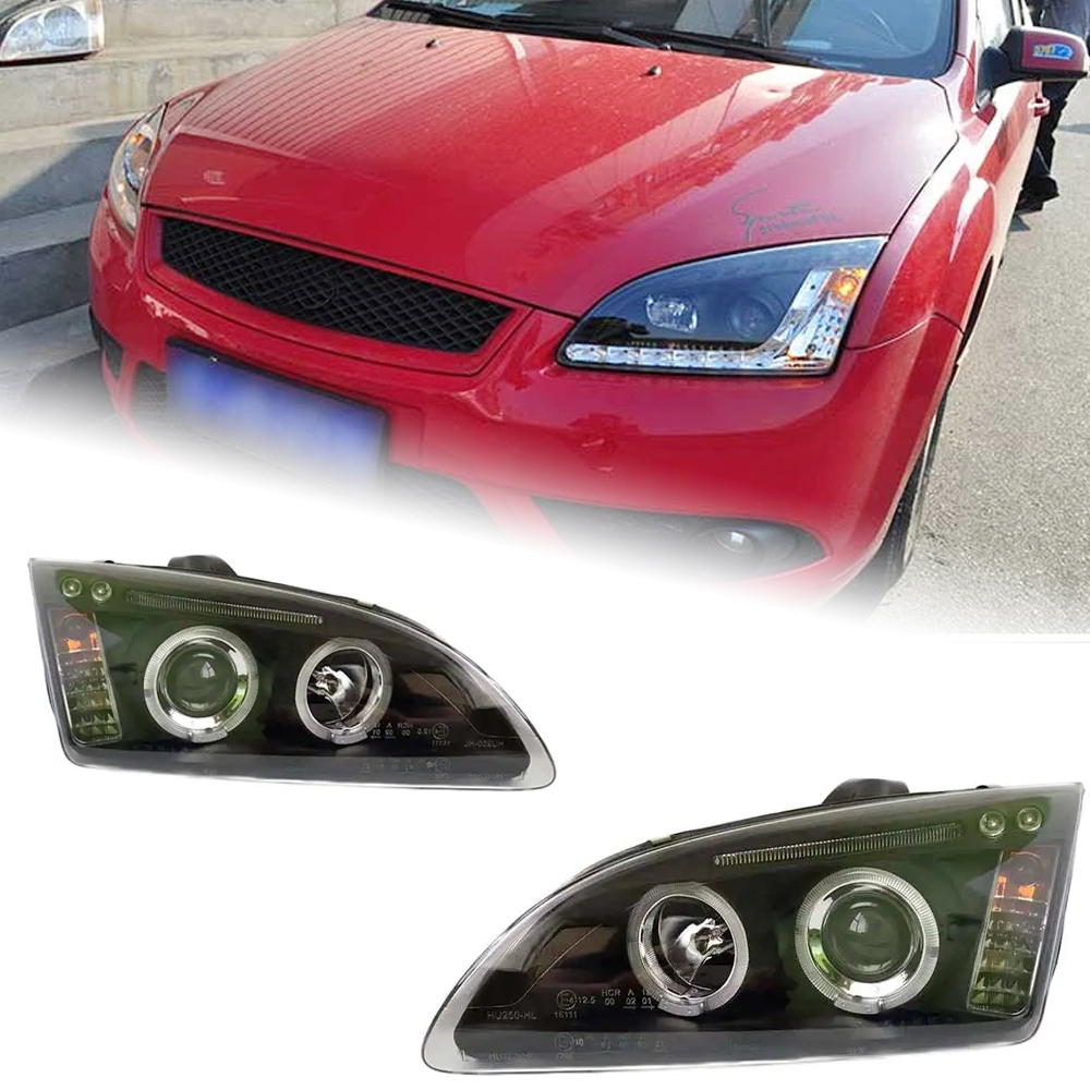 AKD Car Styling for Ford Focus Headlight 2005-2008 Focus LED Headlight Led Drl Angel Eye Hid Bi Xenon Auto Accessories