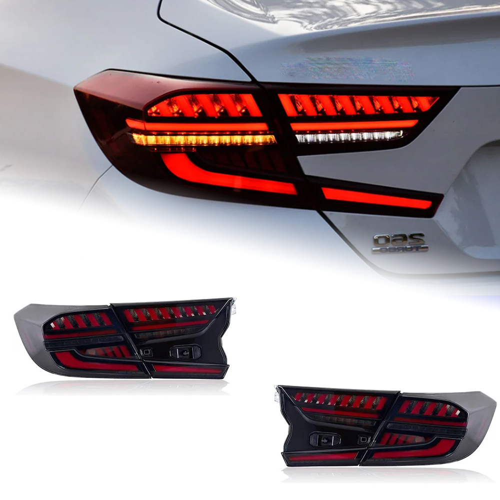 AKD Car Lights For Honda Accord X 2018-2022 10th LED Auto Taillights Assembly Upgrade Audi Design Start Animation Dynamic Lamp Accessories