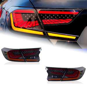 AKD Car Lights for Honda Accord X 2018-2022 10th G10 LED Taillights Upgrade Sky Star Design Dynamic Middle Run Through Lamp Accessories