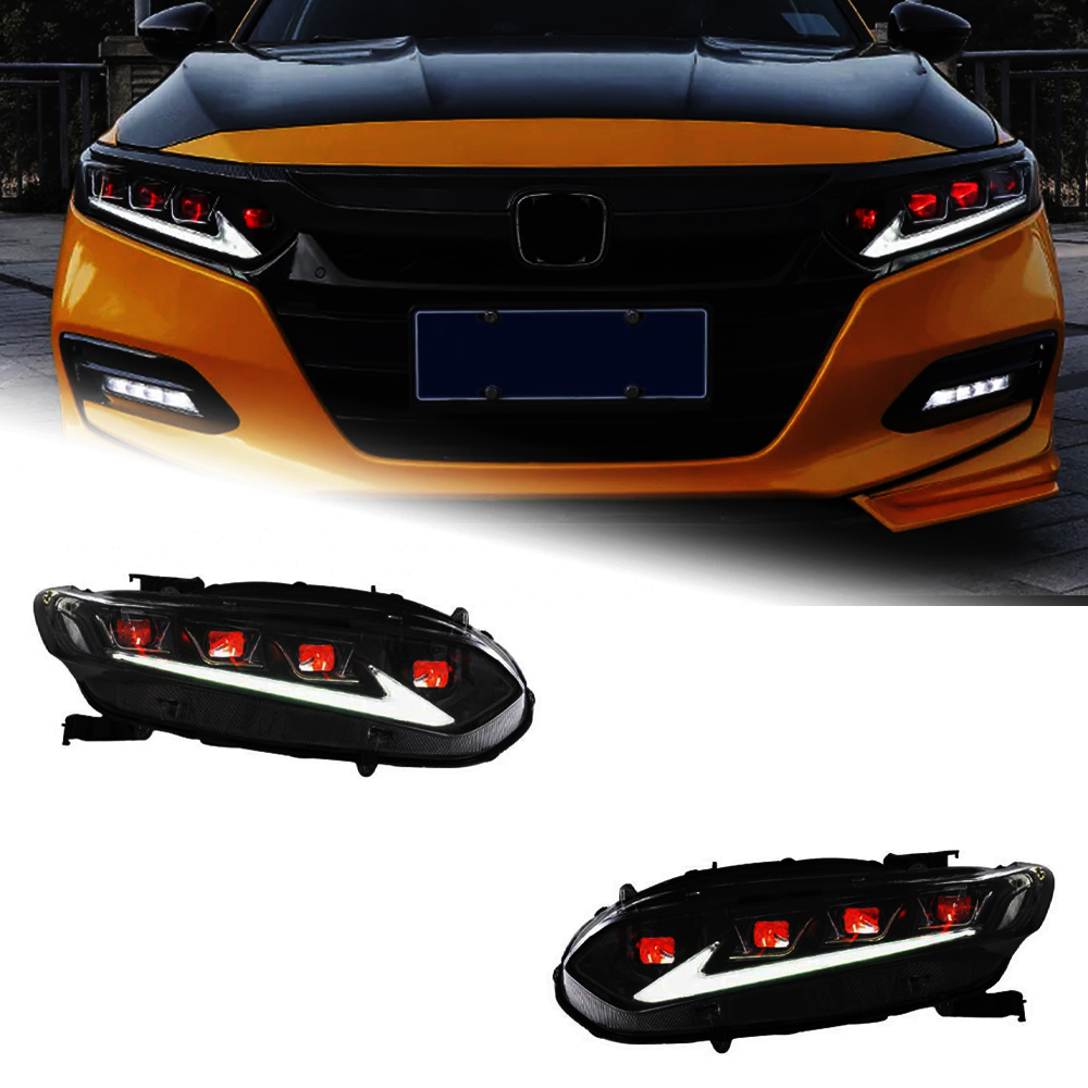 AKD Car Lights for Honda Accord X G10 2018-2022 LED Auto Headlights Assembly Upgrade Dynamic Evil Eyes Design Signal Lamp Tool Accessories