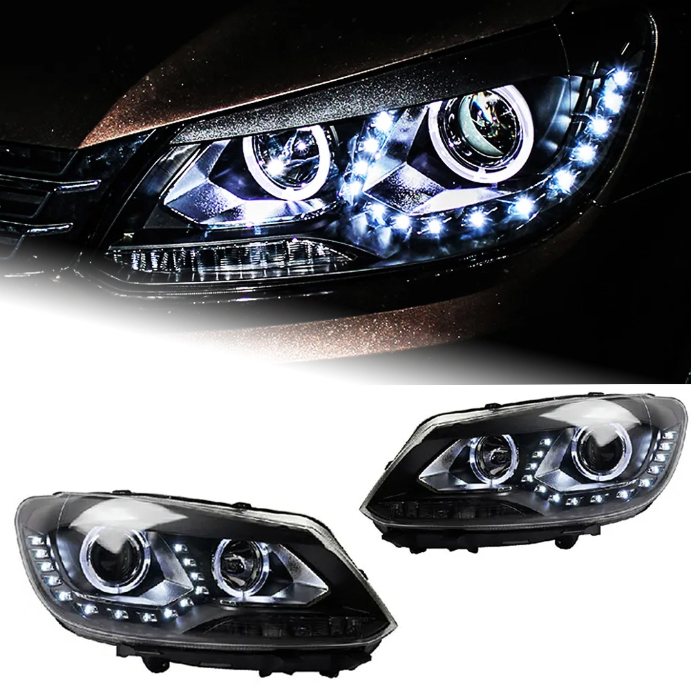 AKD Car Lights for VW Touran LED Headlight 2011-2015 Touran Head Lamp DRL Hid Bi Xenon low Beam Automotive Accessories