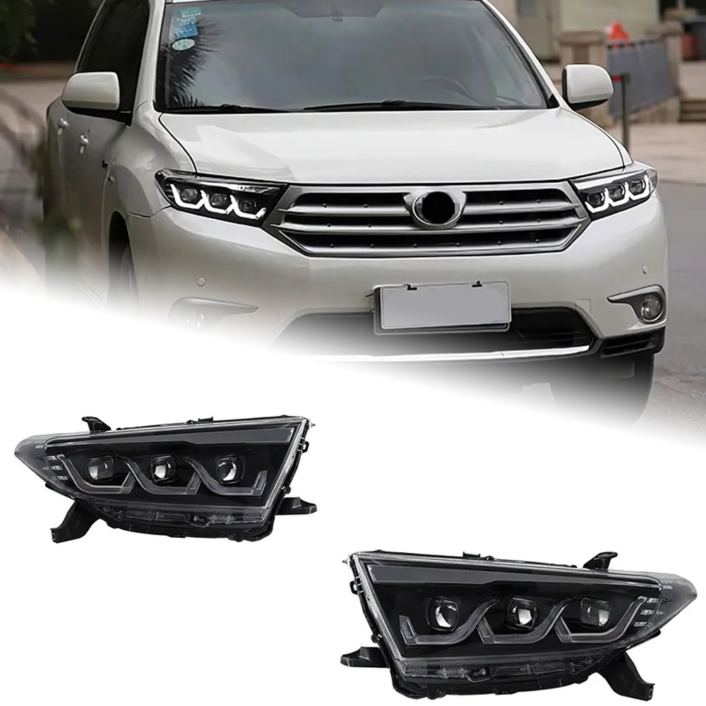 AKD Car Styling Head Lamp for Toyota Highlander Headlights 2012-2014 Kluger LED Headlight DRL Projector Lens Automotive Accessories