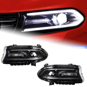 AKD Car Styling for Dodge Charger Headlights 2015-2019 New Charger LED Headlight Dynamic Signal Drl Bi Xenon Auto Accessories