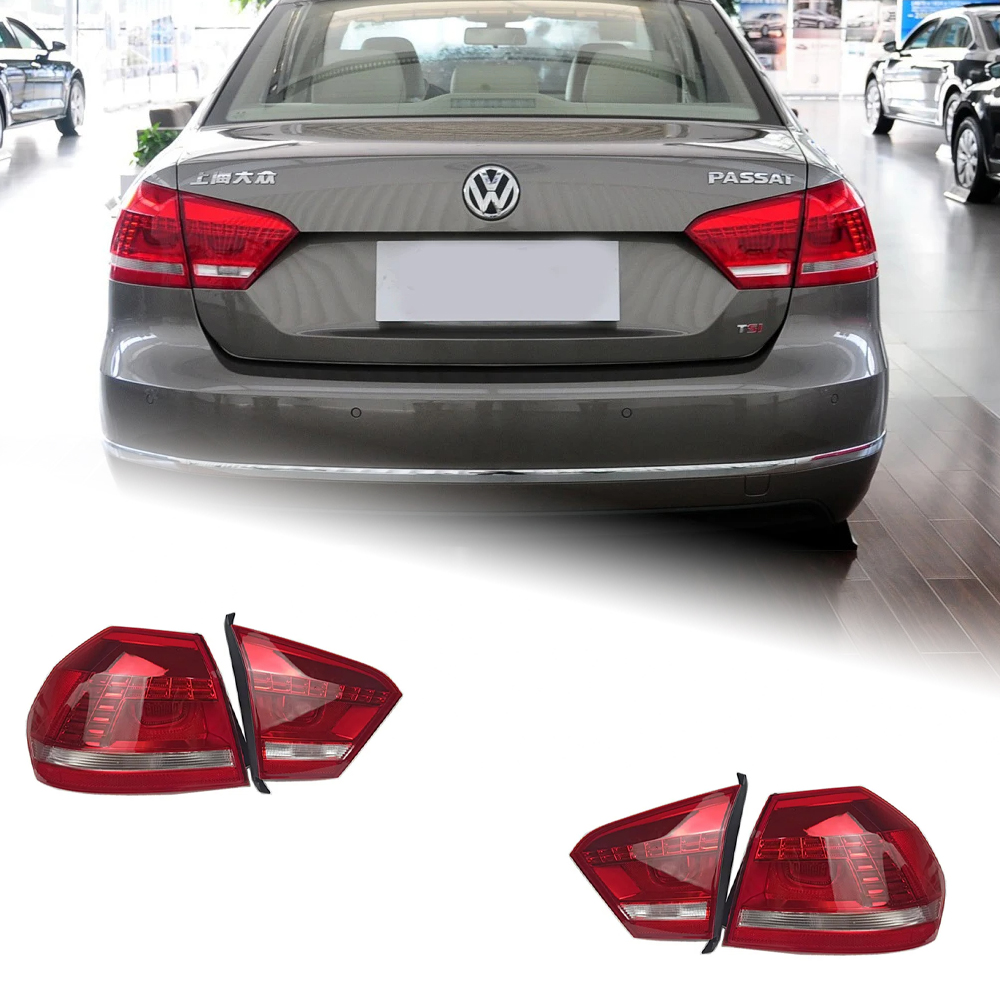 AKD Car Styling for VW Passat B7 Tail Lights 2012-2015 Passat US Version LED Tail Lamp DRL Dynami Signal Brake auto Accessories