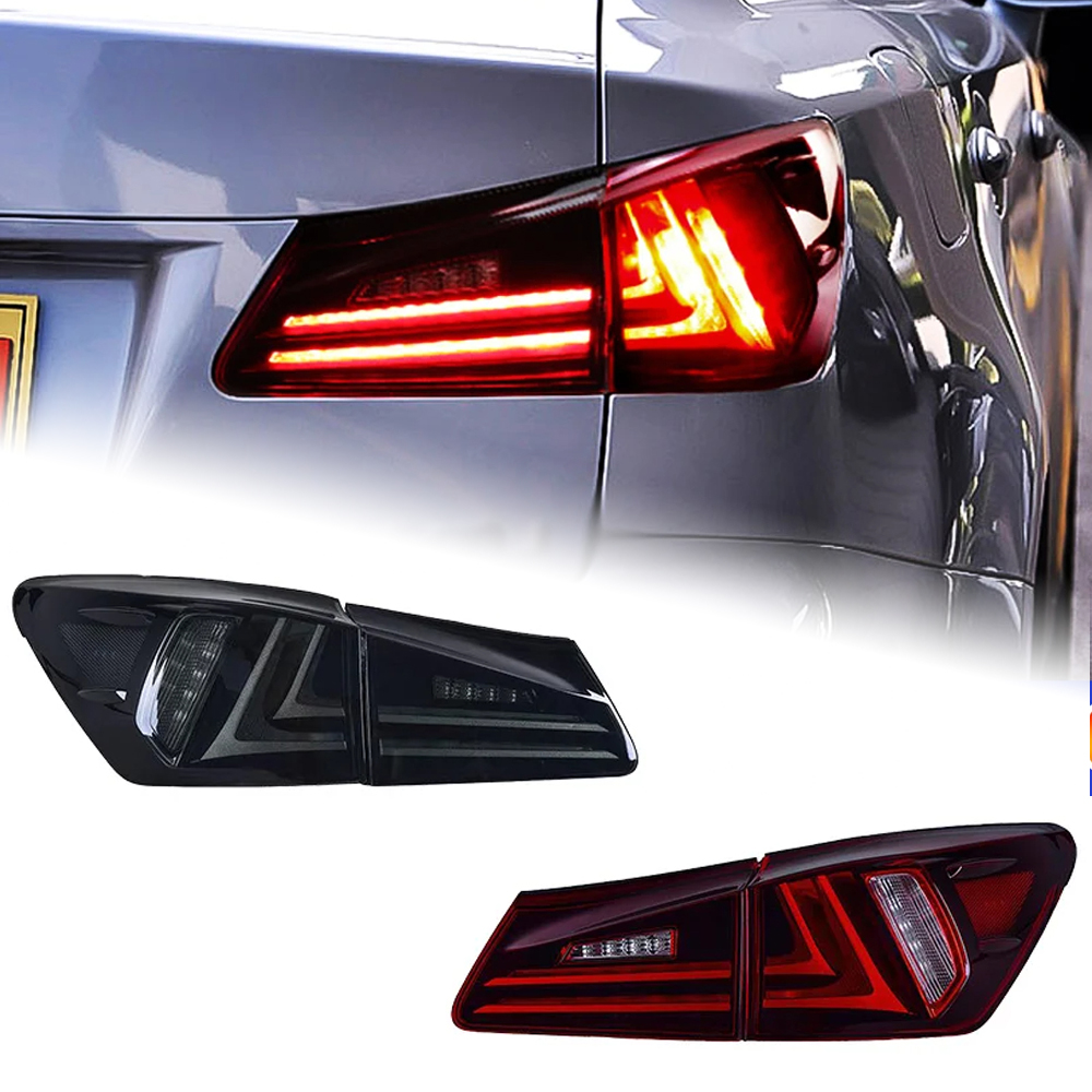 AKD Car Styling Tail Lamp for Lexus IS250 Tail Lights 2006-2012 IS300 LED Tail Light new design DRL Brake Reverse auto Accessories