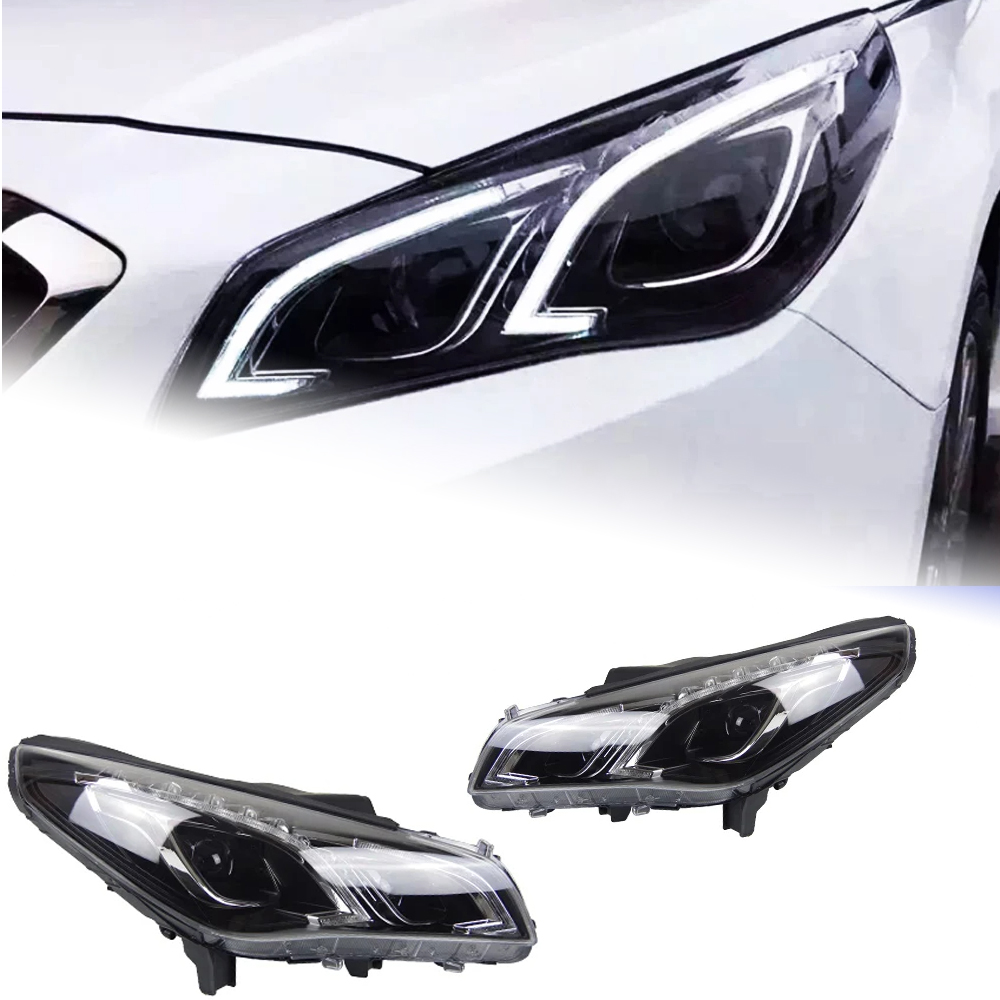 AKD Car Lights for Sonata 9 2015-2018 9th LED Auto Headlights Assembly Upgrade E-Class Design Bifocal Lens Exterior Accessories