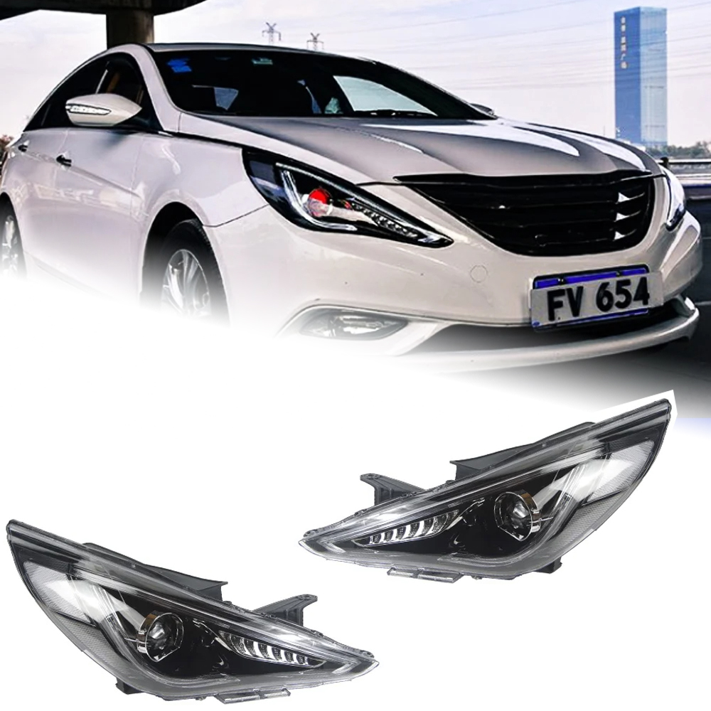 AKD Car Styling Head Lamp for Hyundai Sonata LED Headlights 2011-2016 Dynamic Turn Signal LED DRL Hid Bi Xenon Auto Accessories