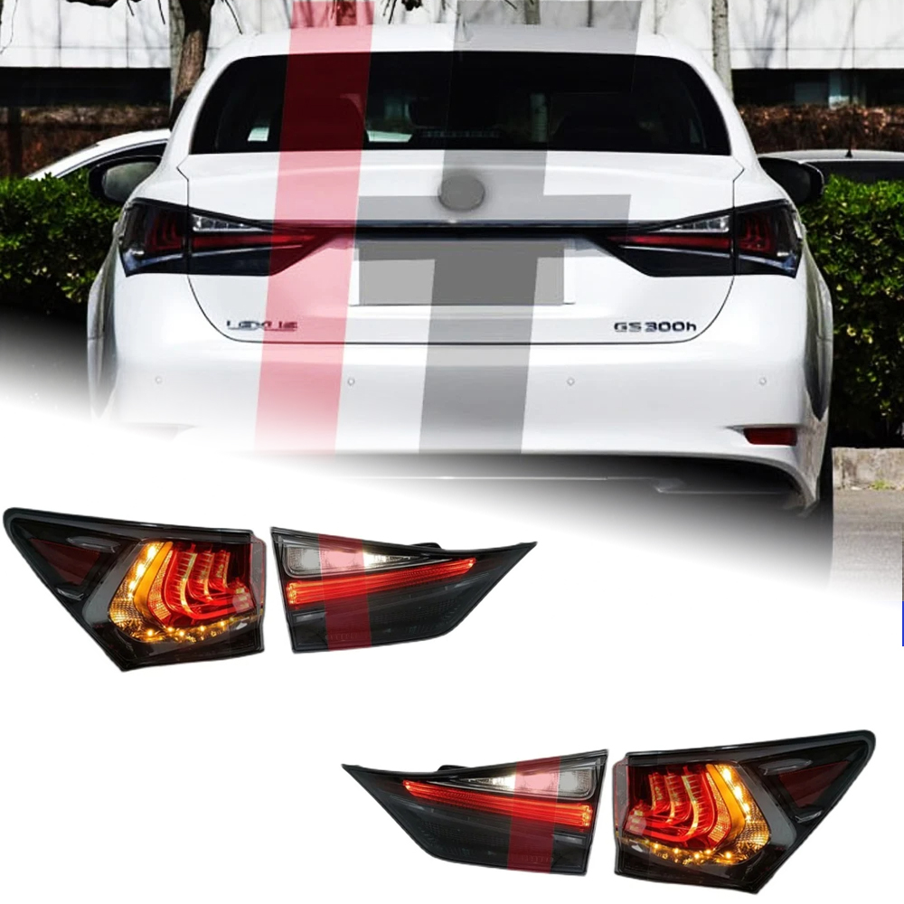 AKD Tail Lamp for Lexus GS250 GS350 LED Tail Light 2013-2020 GS200 GS300 GS Rear Fog Brake Turn Signal Automotive Accessories