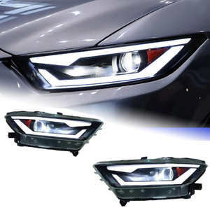 AKD Head Lamp for Ford Mustang LED Headlight 2015-2017 Headlights Mustang DRL Turn Signal High Beam Angel Eye Projector Lens