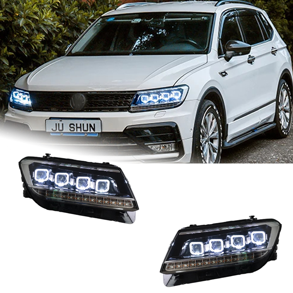 AKD Car Styling Head Lamp for VW Tiguan Headlights 2017-2019 New Tiguan LED Headlight DRL All LED light Source Accessories