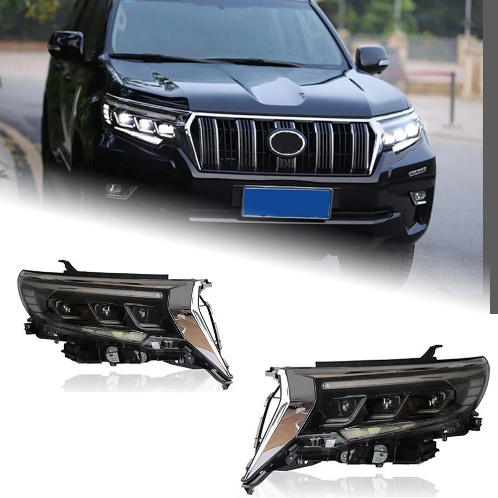 AKD Car Styling Head Lamp for Toyota Prado Headlights 2018-2022 New Prado LED Headlight DRL All LED Light Automotive Accessories