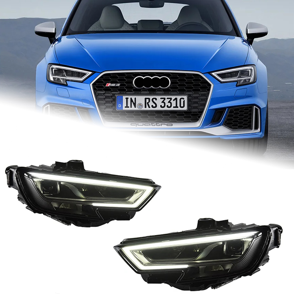 AKD Car Lights for Audi A3 LED Headlight 2013-2019 A3 8V Head Lamp Projector Lens DRL Front Automotive Accessories